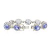 Image 8 : 14KT White Gold 24.00ctw Tanzanite and Diamond Bracelet