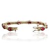 Image 6 : 14KT Yellow Gold 9.09ctw Ruby and Diamond Bracelet