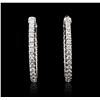 Image 1 : 14KT White Gold 3.08ctw Diamond Earrings