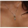 Image 5 : 14KT White Gold 1.77ct Yellow Sapphire and Pendant With Chain