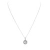 Image 3 : 14KT White Gold 1.07ctw Diamond Pendant With Chain
