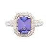 Image 1 : 14KT Two-Tone Gold 2.87ct Tanzanite and Diamond Ring