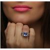 Image 5 : 18KT White Gold 3.74ct Tanzanite and Diamond Ring