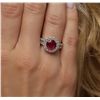 Image 1 : 14KT Two-Tone 2.87ct Ruby and Diamond Ring