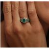 Image 6 : 10KT Yellow Gold 1.64ctw Emerald and Diamond Ring