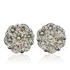 Image 1 : 14KT White Gold 1.16ctw Diamond Earrings