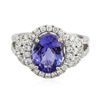 Image 3 : 14KT White Gold 2.63ct Tanzanite and Diamond Ring