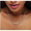 Image 1 : 14KT White Gold 3.49ctw Diamond Necklace