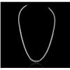 Image 3 : 14KT White Gold 3.49ctw Diamond Necklace
