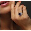 Image 4 : 14KT White Gold 3.62ct Tanzanite and Diamond Ring
