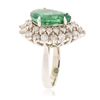 Image 6 : 14KT White Gold 5.73ct Emerald and Diamond Ring