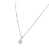 Image 7 : 14KT White Gold 0.97ctw Diamond Pendant With Chain
