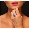 Image 1 : 14KT White Gold 4.56ct Tanzanite and Diamond Ring