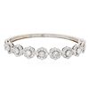 Image 3 : 14KT White Gold 2.74ctw Diamond Bangle Bracelet