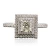 Image 1 : 14KT White Gold 1.57ctw Diamond Ring