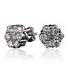 Image 2 : 14KT White Gold 1.65ctw Diamond Earrings