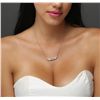 Image 2 : 14KT White Gold 0.46ctw Diamond Necklace