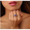 Image 2 : 14KT White Gold 2.14ct Tanzanite and Diamond Ring