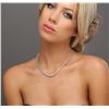 Image 2 : 14KT White Gold 5.14ctw Diamond Necklace