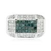 Image 1 : 14KT White Gold 3.33ctw Diamond Ring
