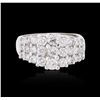 Image 1 : 14KT White Gold 1.00ctw Diamond Ring