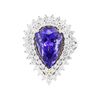 Image 1 : 14KT Two-Tone Gold 4.13ct Tanzanite and Diamond Ring