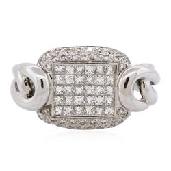 14KT White Gold 0.93ctw Diamond Ring