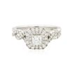 Image 1 : 14KT White Gold 1.00ctw Diamond Ring