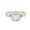 Image 1 : 14KT White Gold 1.00ctw Diamond Ring