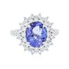 Image 1 : 14KT White Gold 2.72ct Tanzanite and Diamond Ring