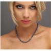 Image 1 : 14KT White Gold 32.24ctw Sapphire and Diamond Necklace