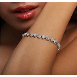 14KT White Gold 1.69ctw Diamond Bracelet