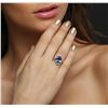 Image 1 : 14KT White Gold 4.58ct Tanzanite and Diamond Ring