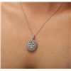 Image 2 : 14KT White Gold 2.84ctw Diamond Pendant With Chain