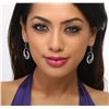 Image 1 : 14KT White Gold 2.56ctw Sapphire and Diamond Earrings
