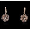 Image 3 : 18KT White Gold 5.66ctw Diamond Earrings
