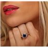 Image 1 : 14KT Rose Gold 1.94ct Sapphire and Diamond Ring