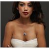 Image 1 : 14KT Yellow Gold 8.21ct Tanzanite and Diamond Pendant with Chain