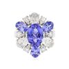 Image 3 : 14KT White Gold 3.58ct Tanzanite and Diamond Ring