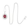 Image 3 : 14KT White and Yellow Gold 2.56ct Ruby and Diamond Pendant