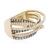 Image 4 : 18KT Two-Tone Gold 1.14ctw Diamond Ring