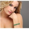 Image 1 : 14KT Yellow Gold 28.52ctw Emerald Bracelet