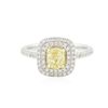Image 1 : 14KT Two-Tone Gold 1.28ctw Diamond Engagement Ring
