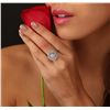 Image 1 : 14KT White Gold 1.28ctw Brilliant Cut Diamond Ring