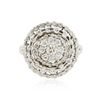 Image 3 : 14KT White Gold 1.28ctw Brilliant Cut Diamond Ring
