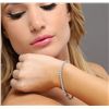 Image 1 : 18KT White Gold 5.52ctw Diamond Tennis Bracelet