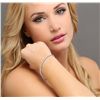 Image 2 : 18KT White Gold 5.52ctw Diamond Tennis Bracelet