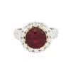 Image 1 : 14KT White Gold 4.85ct Ruby and Diamond Ring