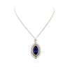 Image 3 : 18KT White Gold 33.29ct Tanzanite and Diamond Necklace
