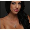 Image 2 : 14KT White Gold 0.31ctw Diamond Pendant With Chain